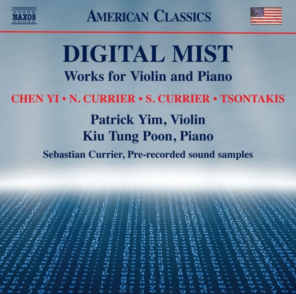 Afbeelding van Patrick Yim, Kiu Tung Poon, Sebastian Currier - Digital Mist: Works For Violin And Piano