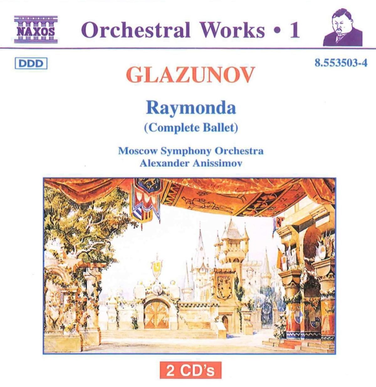 Afbeelding van Moscow Symphony Orchestra, Alexander Anissimov - Glazunov: Raymonda Op. 57