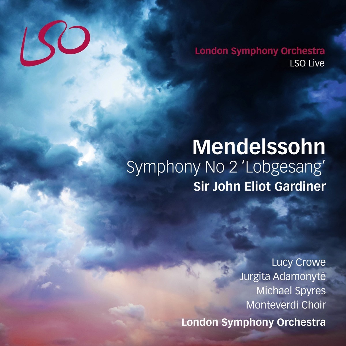Afbeelding van London Symphony Orchestra, Sir John Eliot Gardiner - Bartholdy: Symphony No.2 "Lobgesang"