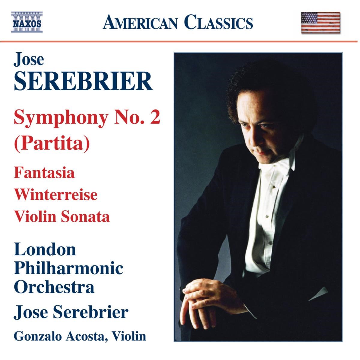 Afbeelding van Gonzalo Acosta, London Philharmonic Orchestra, José Serebrier - Serebrier: Symphony No.2 (Partita)
