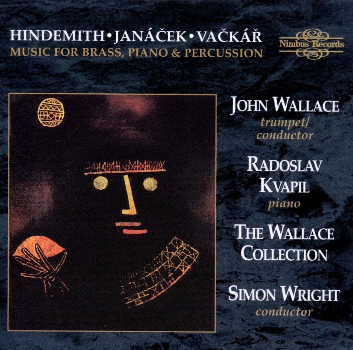 Afbeelding van Kvapil Wallace - Music For Brass, Piano & Percussion