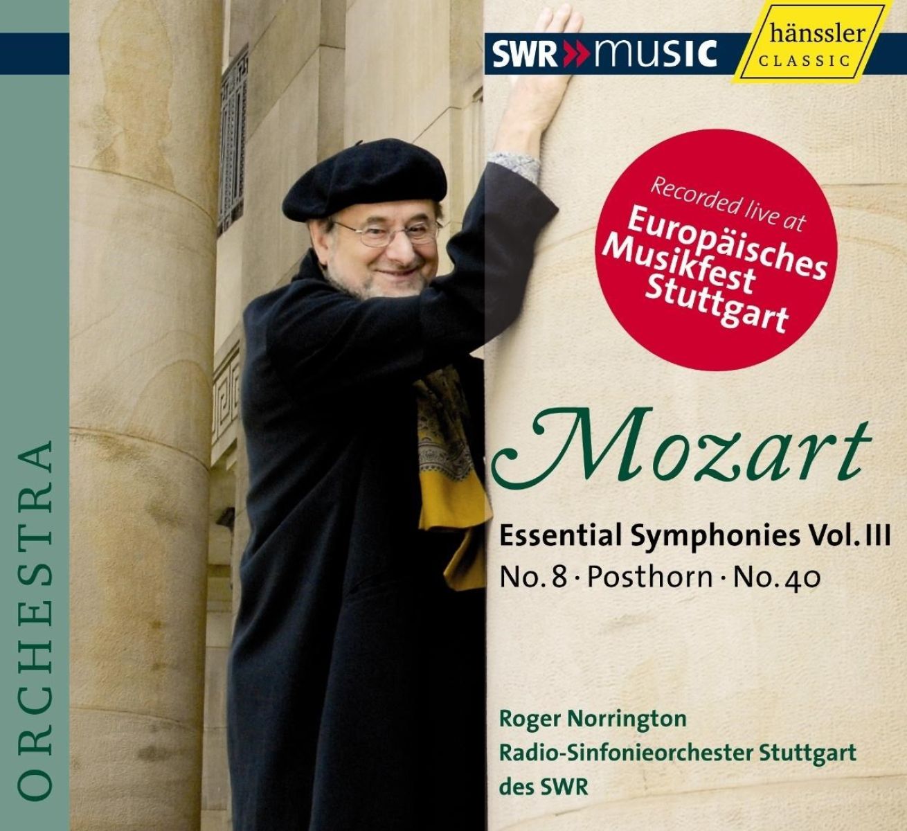 Afbeelding van Radio-Sinfonieorchester Stuttgart Des SWR, Roger Norrington - Mozart: Essential Symphonies Vol.III (No. 8, Posthorn, No.40)