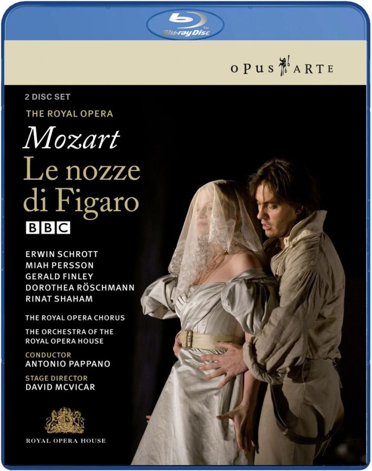 Afbeelding van Erwin Schrott, Miah Persson, Gerald Finley, Dorothea Röschmann, Rinat Shaham, The Royal Opera Chorus, The Orchestra Of The Royal Opera House, Antonio Pappano - Mozart: Le Nozze Di Figaro