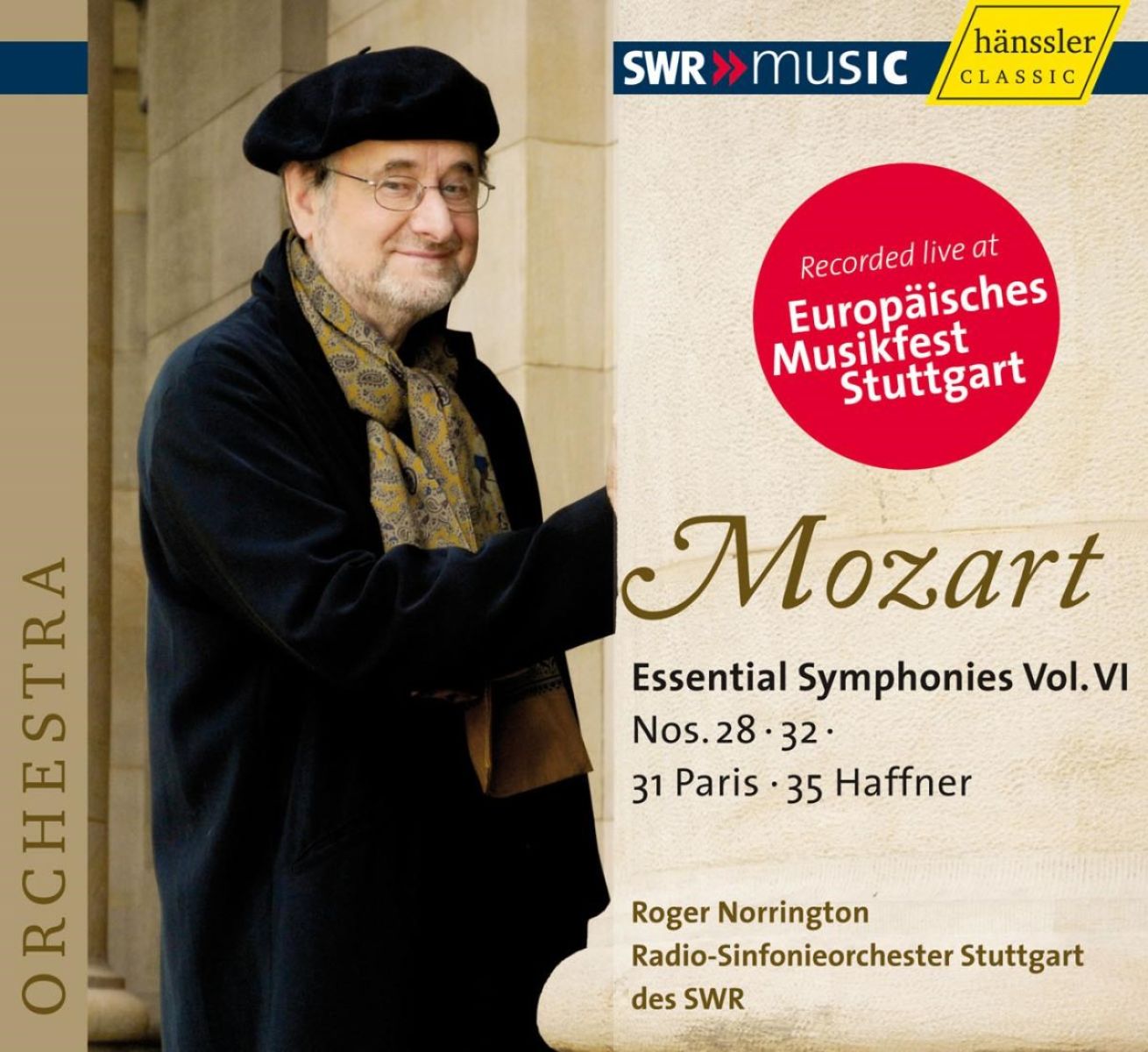 Afbeelding van Radio-Sinfonieorchester Stuttgart Des SWR, Roger Norrington - Mozart: Essential Symphonies Vol. VI (Nos. 28, 32, 31, 35)