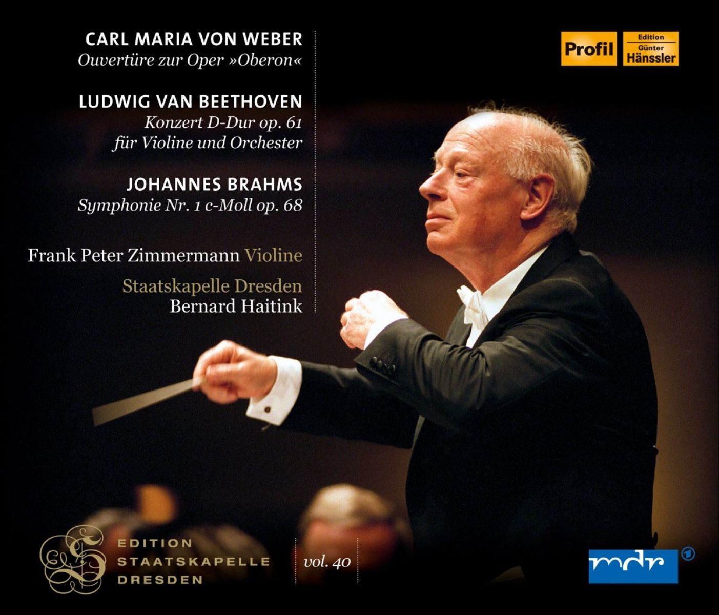 Afbeelding van Frank P. Zimmermann & Staatskapelle Dresden - Staatskapelle Dresden: Oberon-Ouverture / Violinko