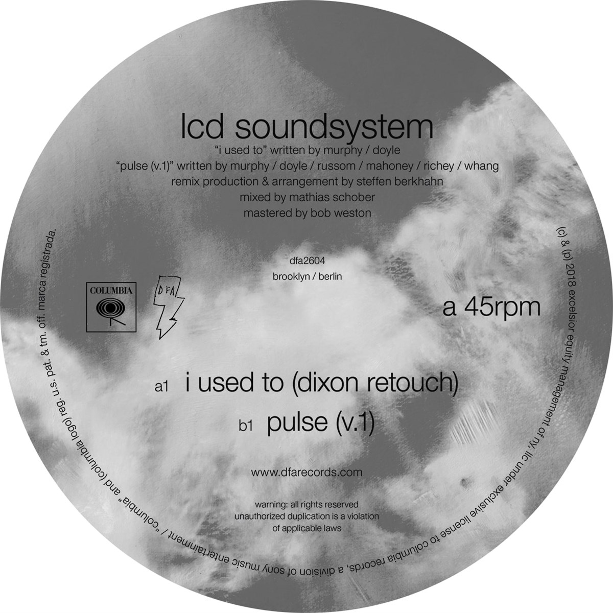 Afbeelding van LCD Soundsystem - I Used To (Dixon Retouch) / Pulse (V.1)