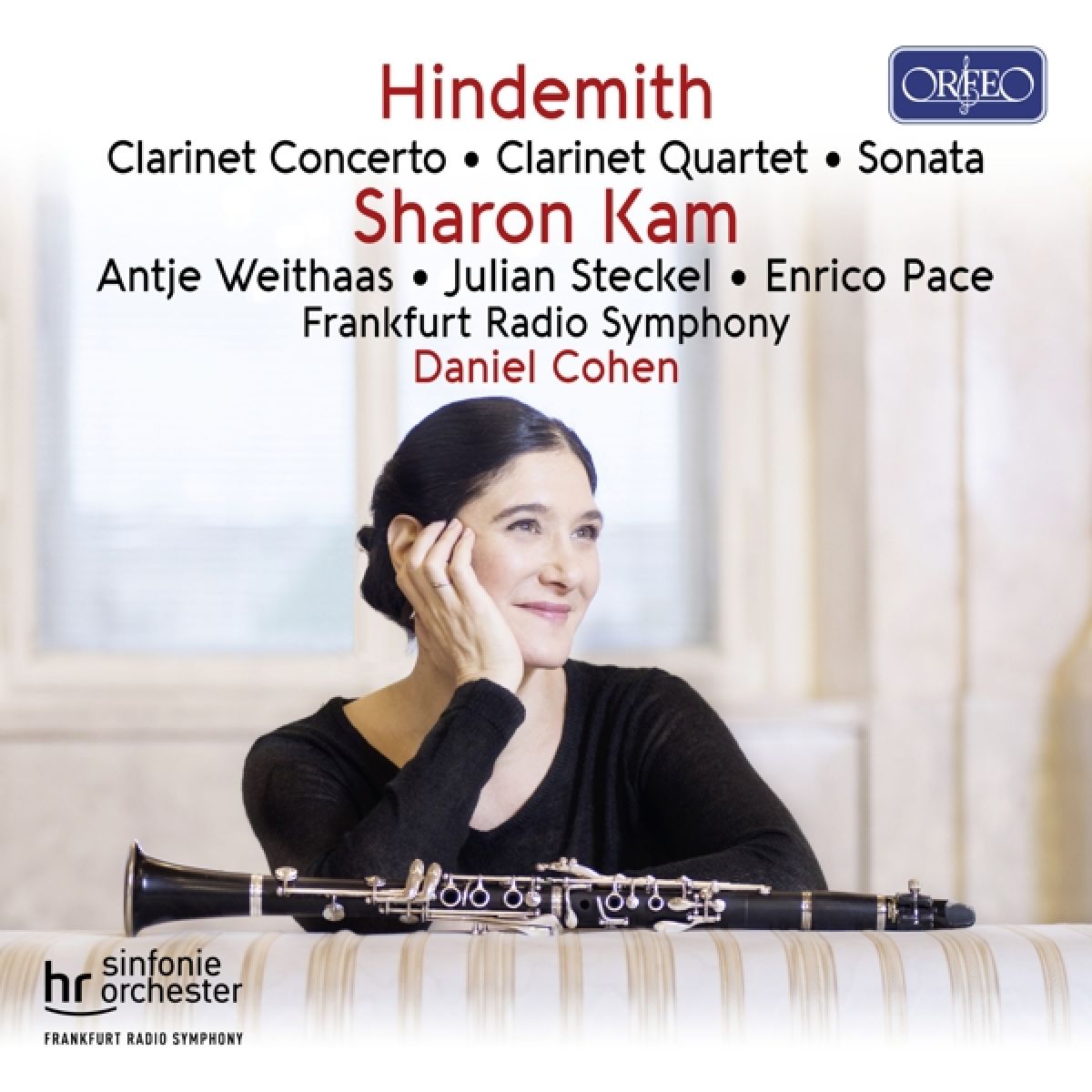 Afbeelding van Sharon Kam, Antje Weithaas, Julian Steckel, Enrico Pace, Frankfurt Radio Symphony, Daniel Cohen - Hindemith: Clarinet Concerto | Clarinet Quartet | Sonata