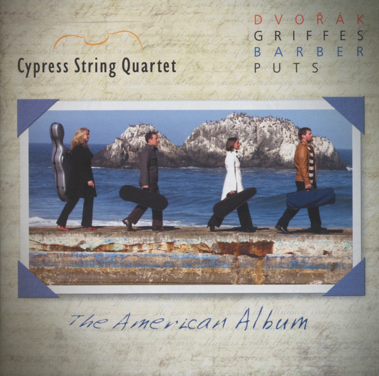 Afbeelding van Cypress String Quartet - The American Album: Dvořák, Griffes, Barber, Puts