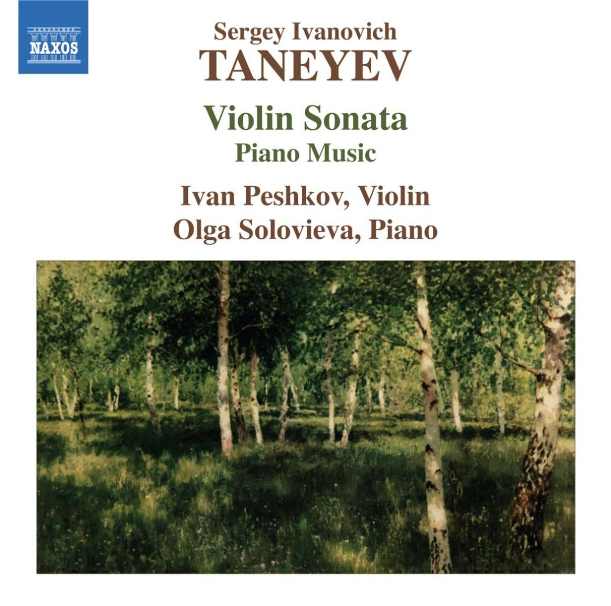 Afbeelding van Ivan Peshkov & Olga Salovieva - Taneyev: Violon Sonata