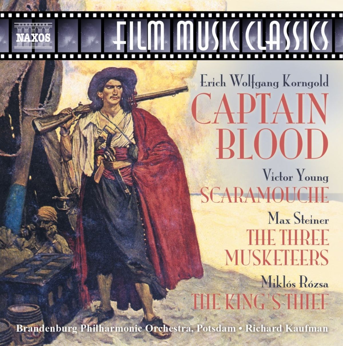 Afbeelding van Brandenburg Philharmonic Orchestra Potsdam, Richard Kaufman - Korngold: Captain Blood/Victor Young: Scaramouche