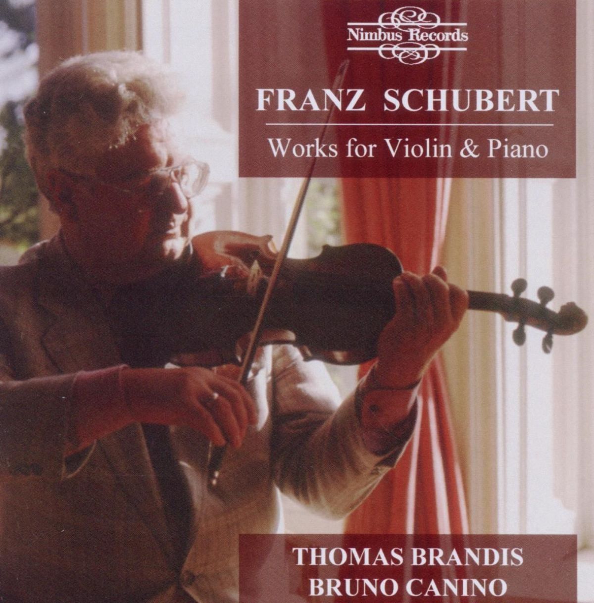 Afbeelding van Bruno Canino & Thomas Brandis - Schubert: Works For Violin & Piano