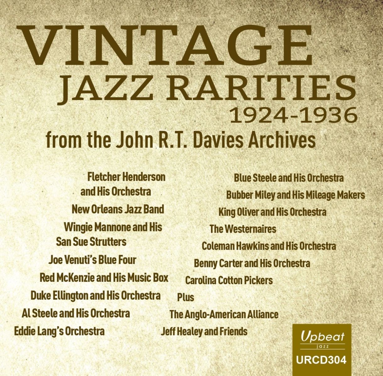 Afbeelding van Various Artists - Vintage Jazz Rarities - John R.T. Davies Archives