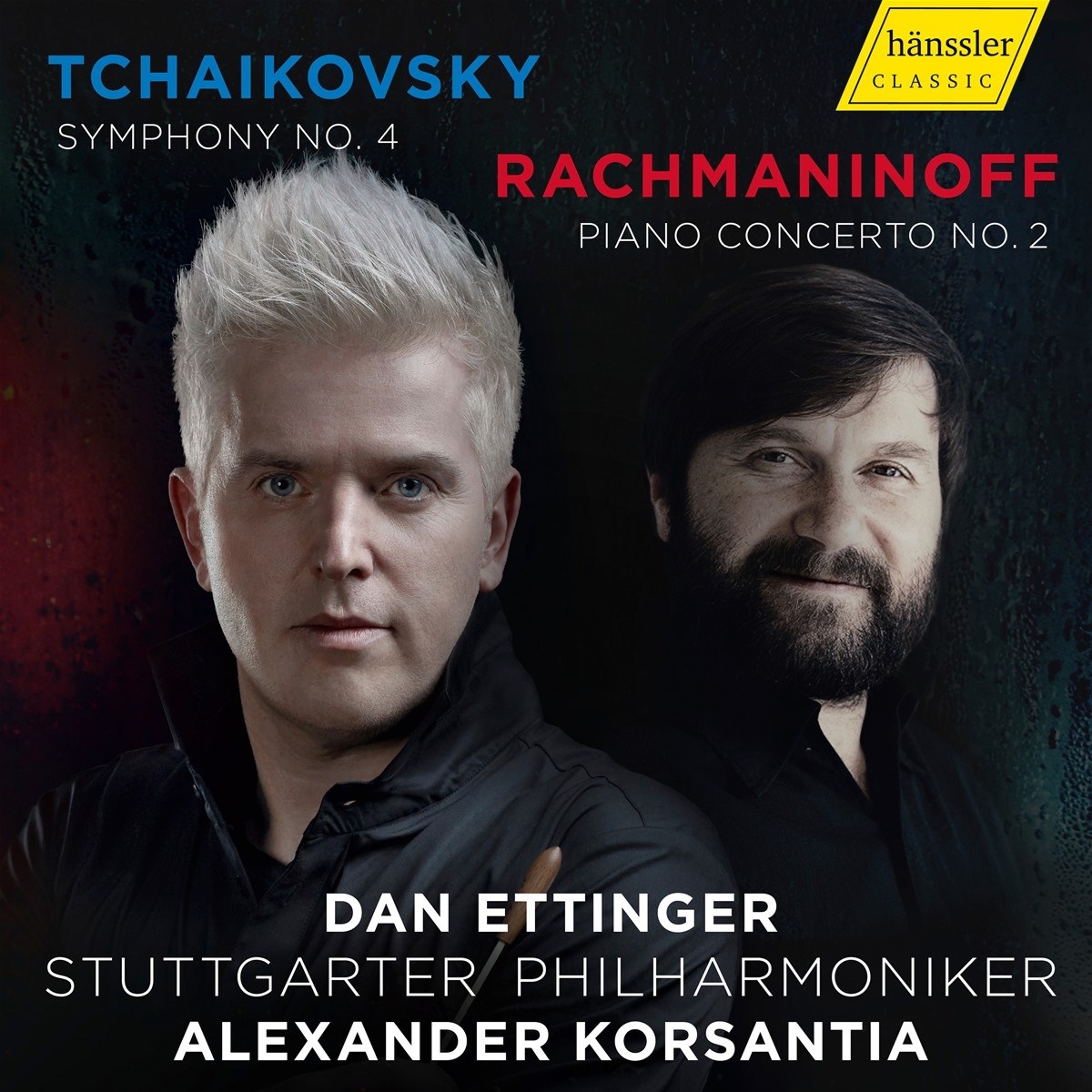 Afbeelding van Alexander Korsantia, Stuttgarter Philharmoniker, Dan Ettinger - Tchaikovsky|Rachmaninov: Symphony No. 4 | Piano Concerto No. 2