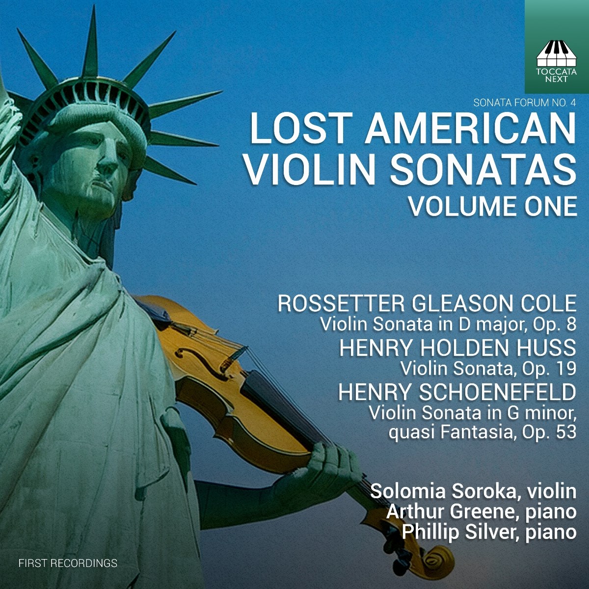 Afbeelding van Solomia Soroka, Arthur Greene, Phillip Silver - Lost American Violin Sonatas, Volume One