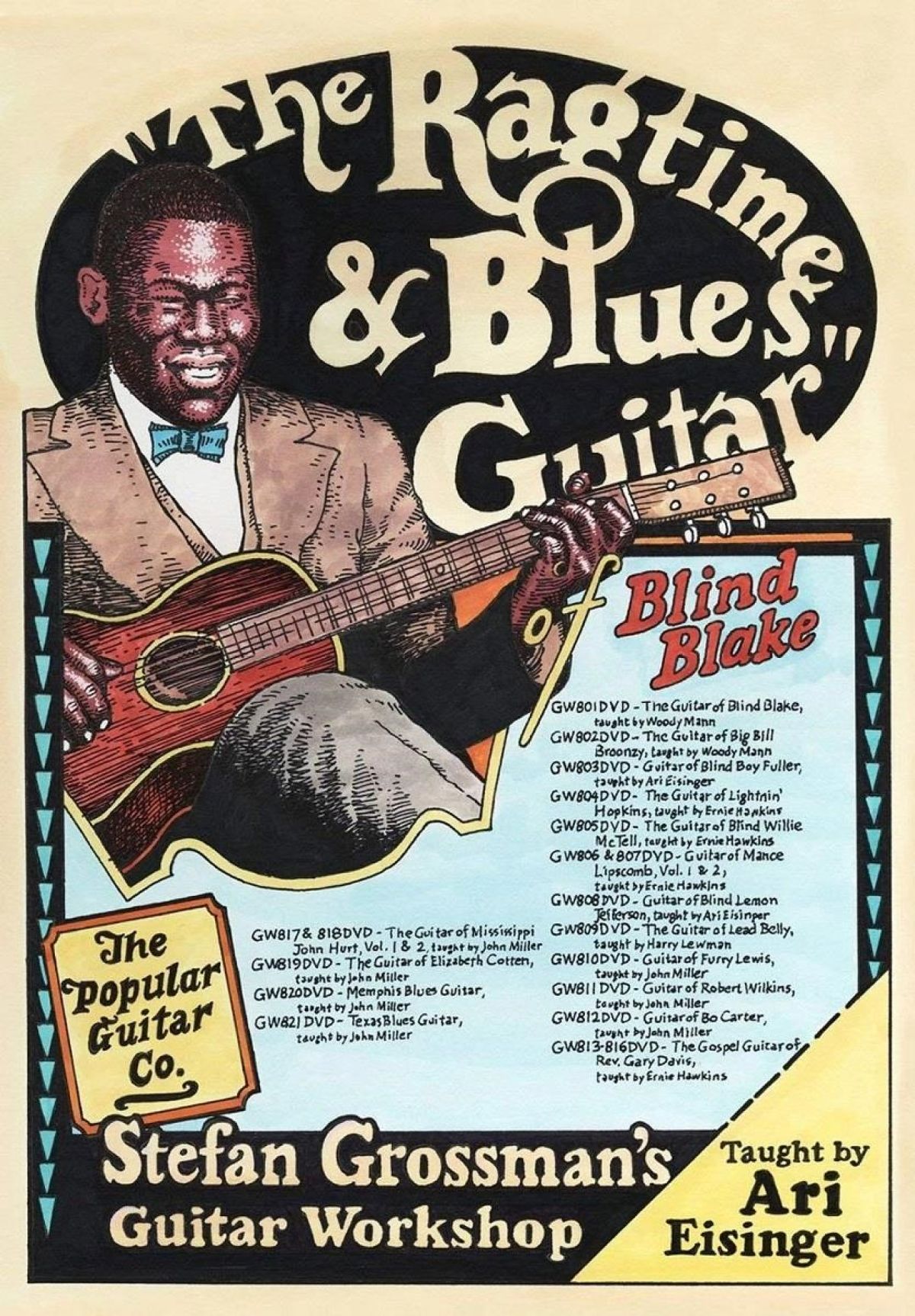 Afbeelding van Ari Eisinger - Ragtime & Blues Guitar Of Blind Blake