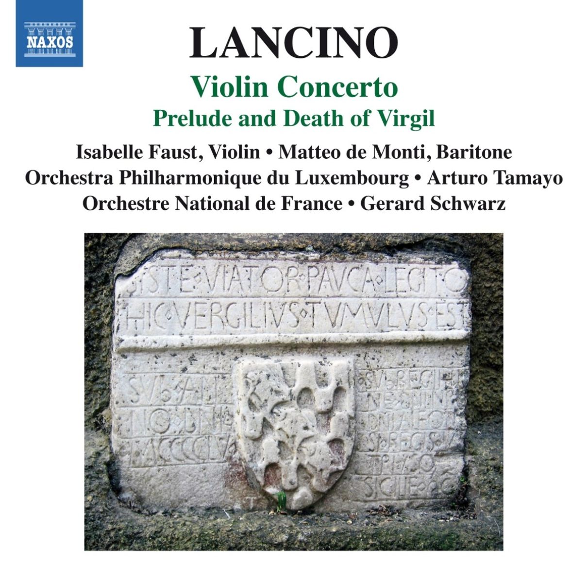 Afbeelding van Orchestre National De France, Gerard Schwarz - Lancino: Violin Concerto | Prelude And Death Of Virgil