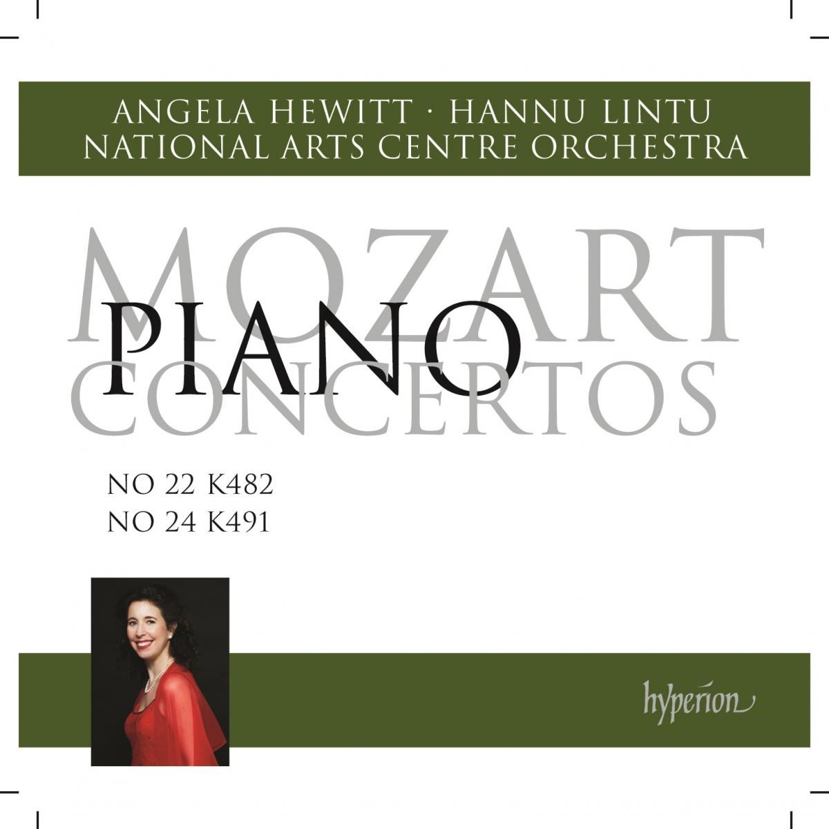 Afbeelding van Angela Hewitt, National Arts Centre Orchestra, Hannu Lintu - Mozart: Piano Concertos Nos 22 & 24 In National Arts Centre
