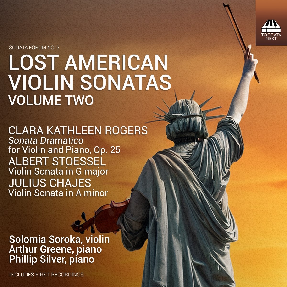 Afbeelding van Solomia Soroka, Phillip Silver, Arthur Greene - Lost American Violin Sonatas, Vol. 2