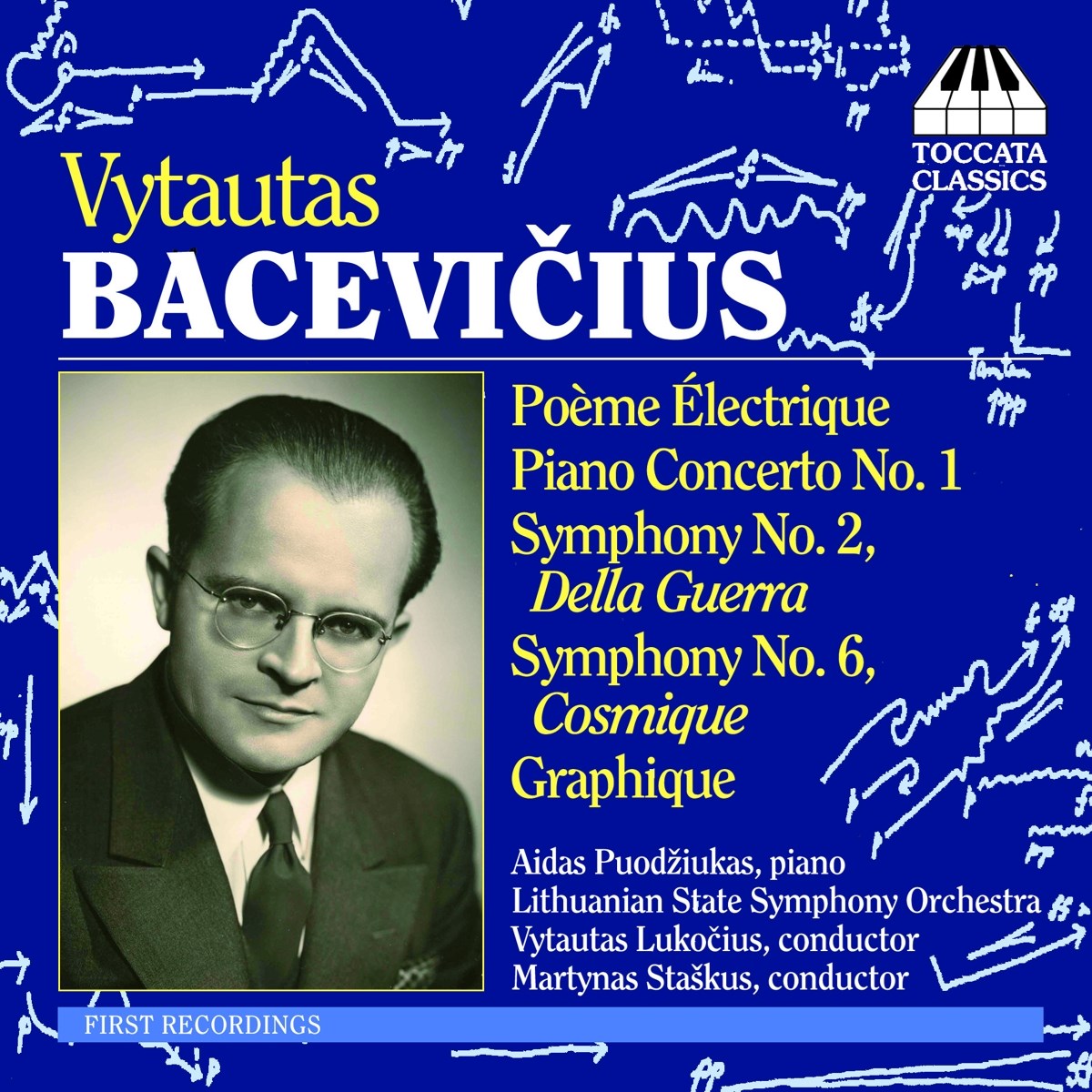 Afbeelding van Lithuanian State Symphony Orchestra, Martynas StaSkus - Bacevicius: Orchestral Works