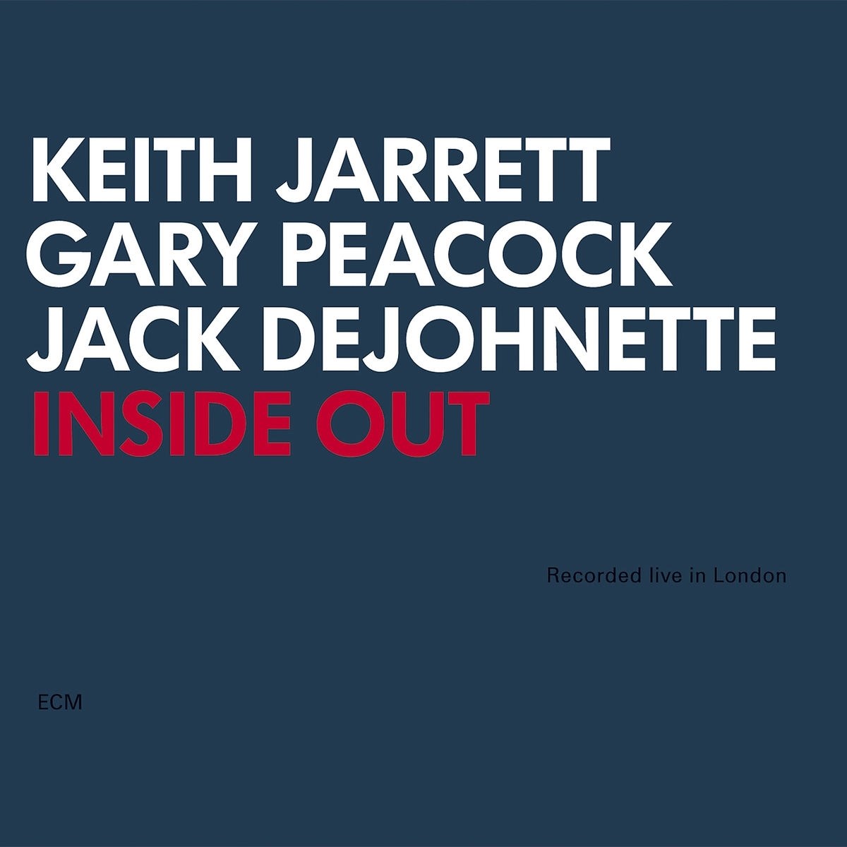 Afbeelding van Keith Jarrett, Gary Peacock, Jack DeJohnette - Inside Out
