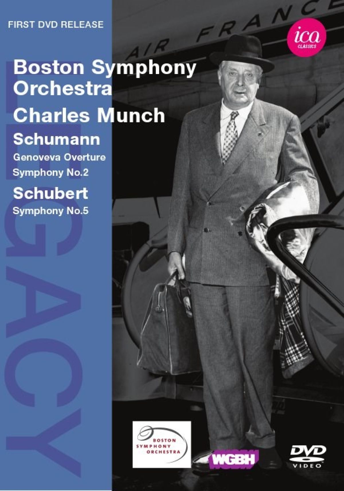 Afbeelding van Boston Symphony Orchestra, Charles Munch - Genoveva Overture/Symphony No.2/Symphony No.5