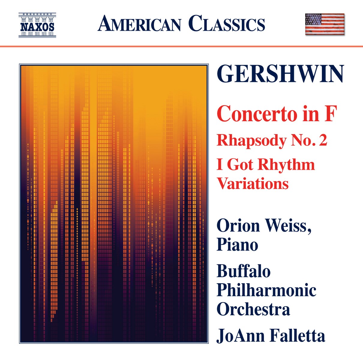 Afbeelding van Orion Weiss, Buffalo Philharmonic Orchestra, JoAnn Falletta - Gershwin: Concerto In F (Rhapsody No. 2 I Got Rhythm Variations)