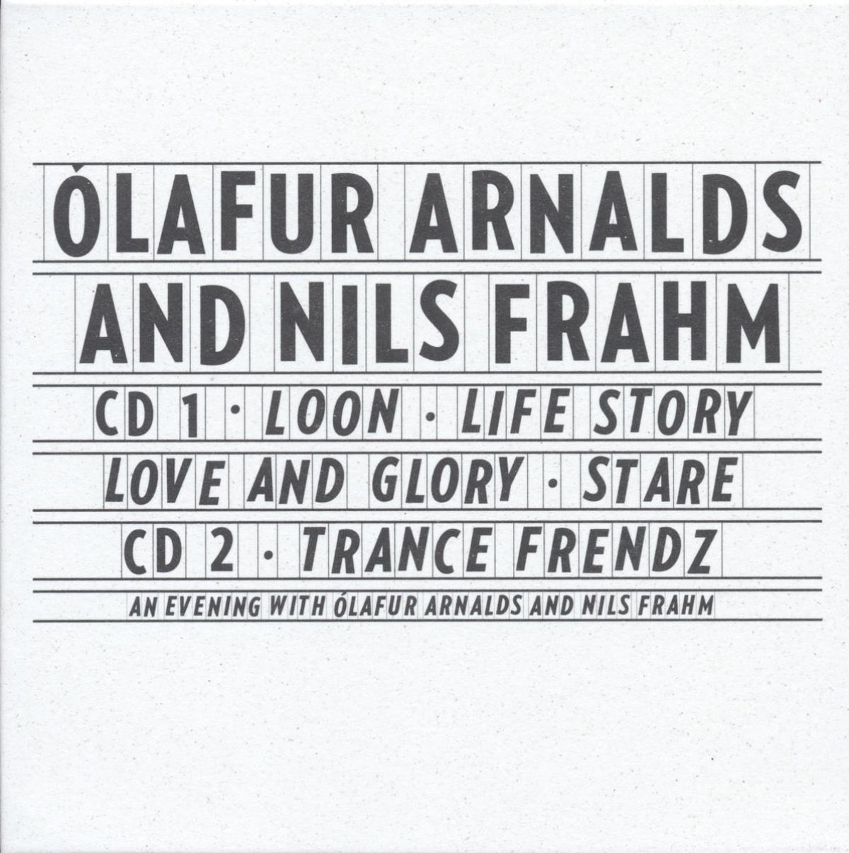 Ólafur Arnalds And Nils Frahm - Collaborative Works