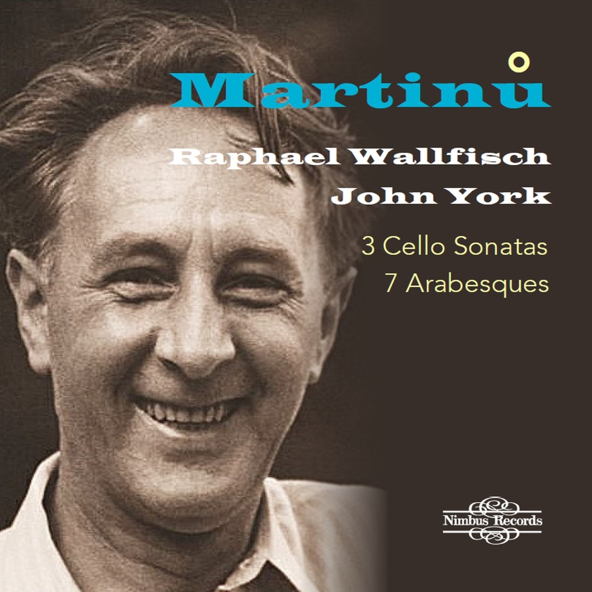 Afbeelding van Raphael Wallfisch & John York - Martinů: 3 Cello Sonatas| 7 Arabesques
