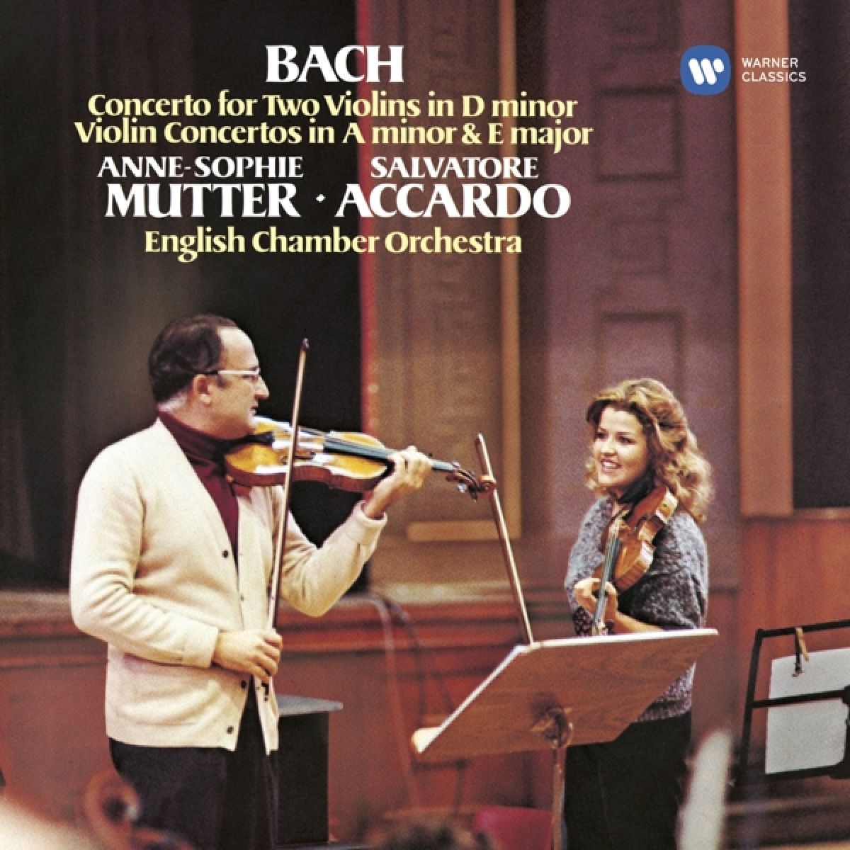 Afbeelding van Salvatore Accardo, Anne-Sophie Mutter, English Chamber Orchestra - Bach: Violin Concertos