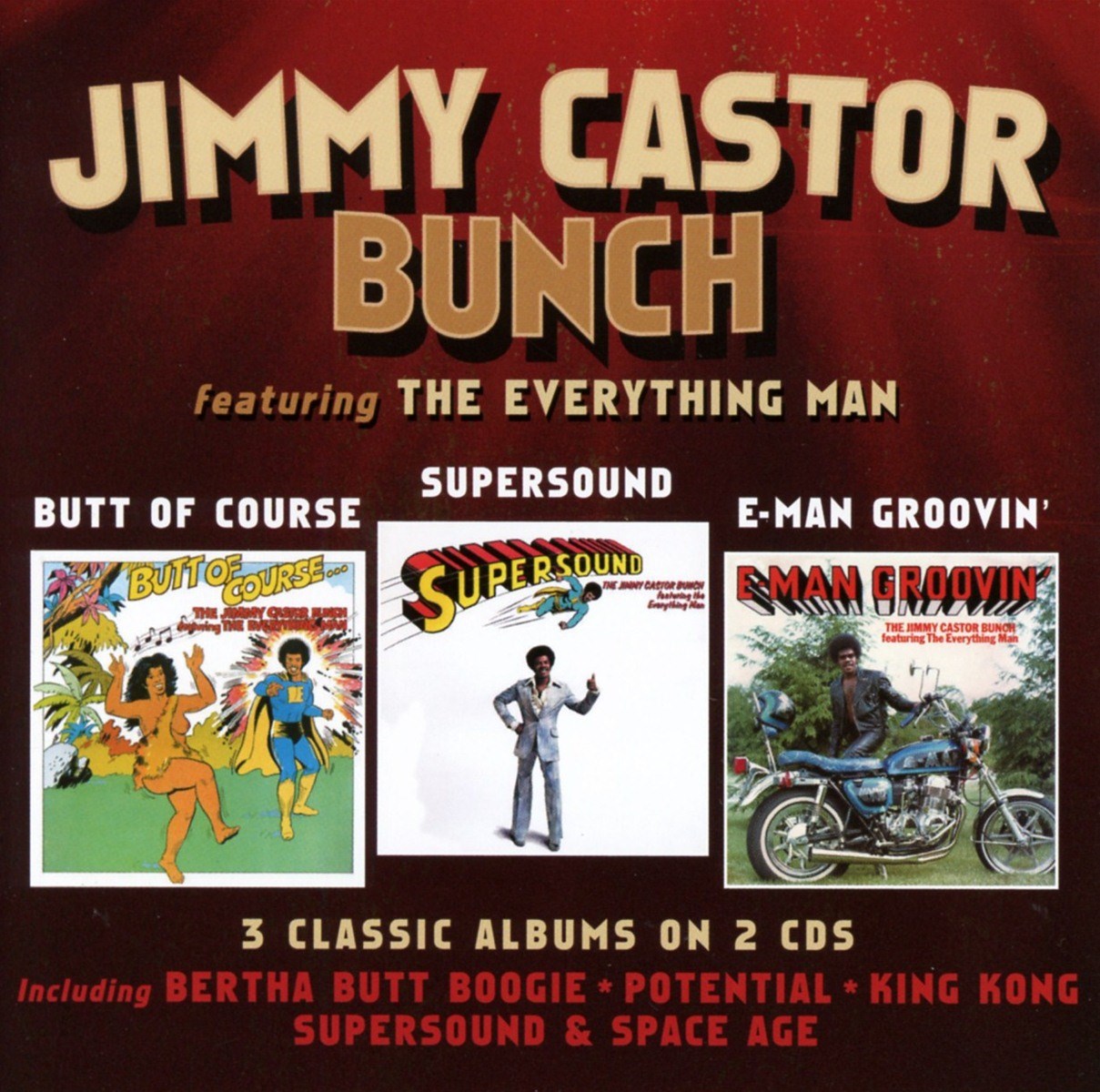 Afbeelding van The Jimmy Castor Bunch Featuring Everything Man - Butt Of Course / Supersound / E-Man Groovin'