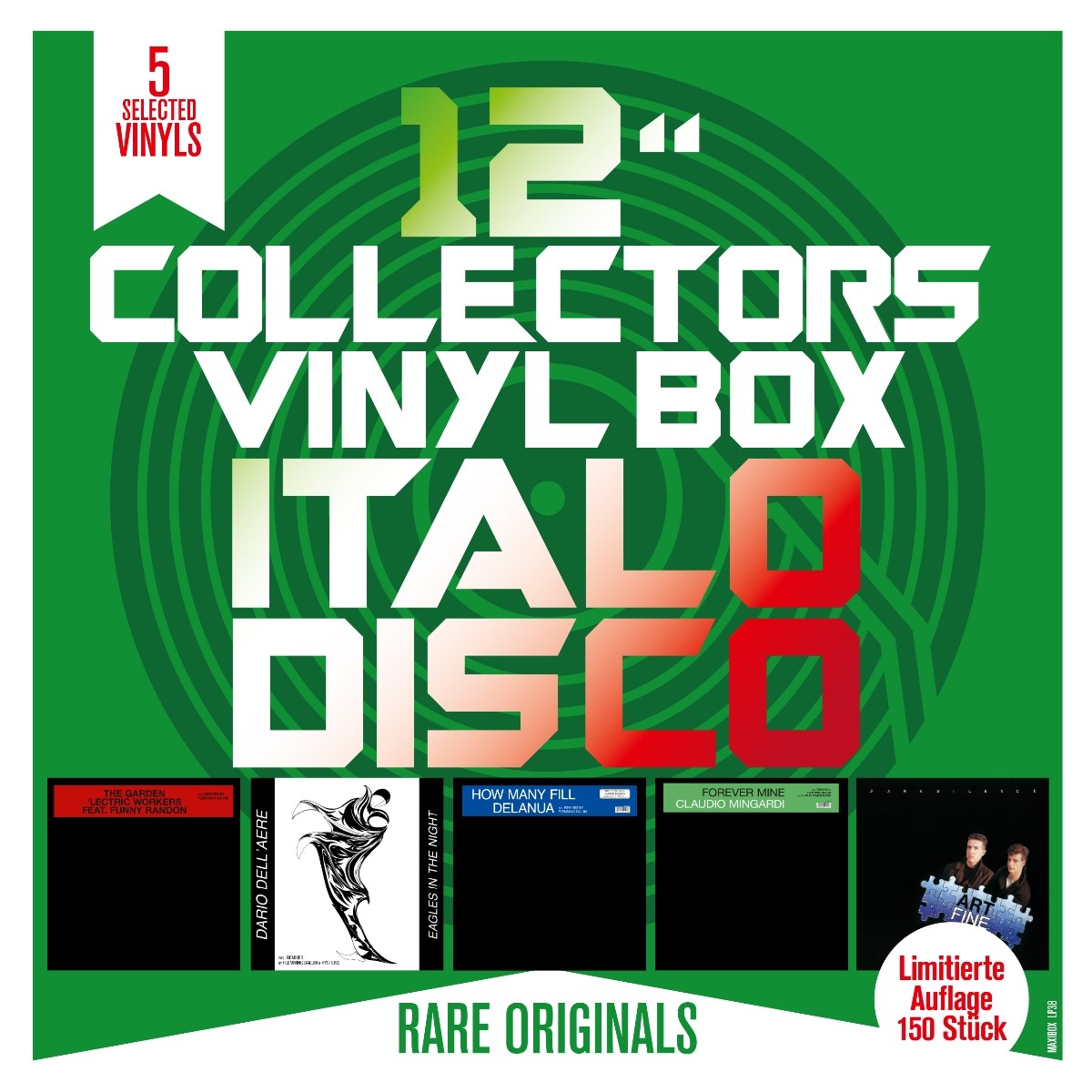 Art Fine, Claudio Mingardi, Dario Dall'Aere, The Garden 'Lectric Workers Feat. Funny Randon & Delanua - 12" Collector's Vinyl Box: Italo Disco