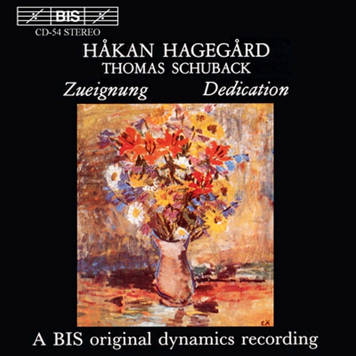 Afbeelding van Håkan Hagegård & Thomas Schuback - Zueignung/Dedication