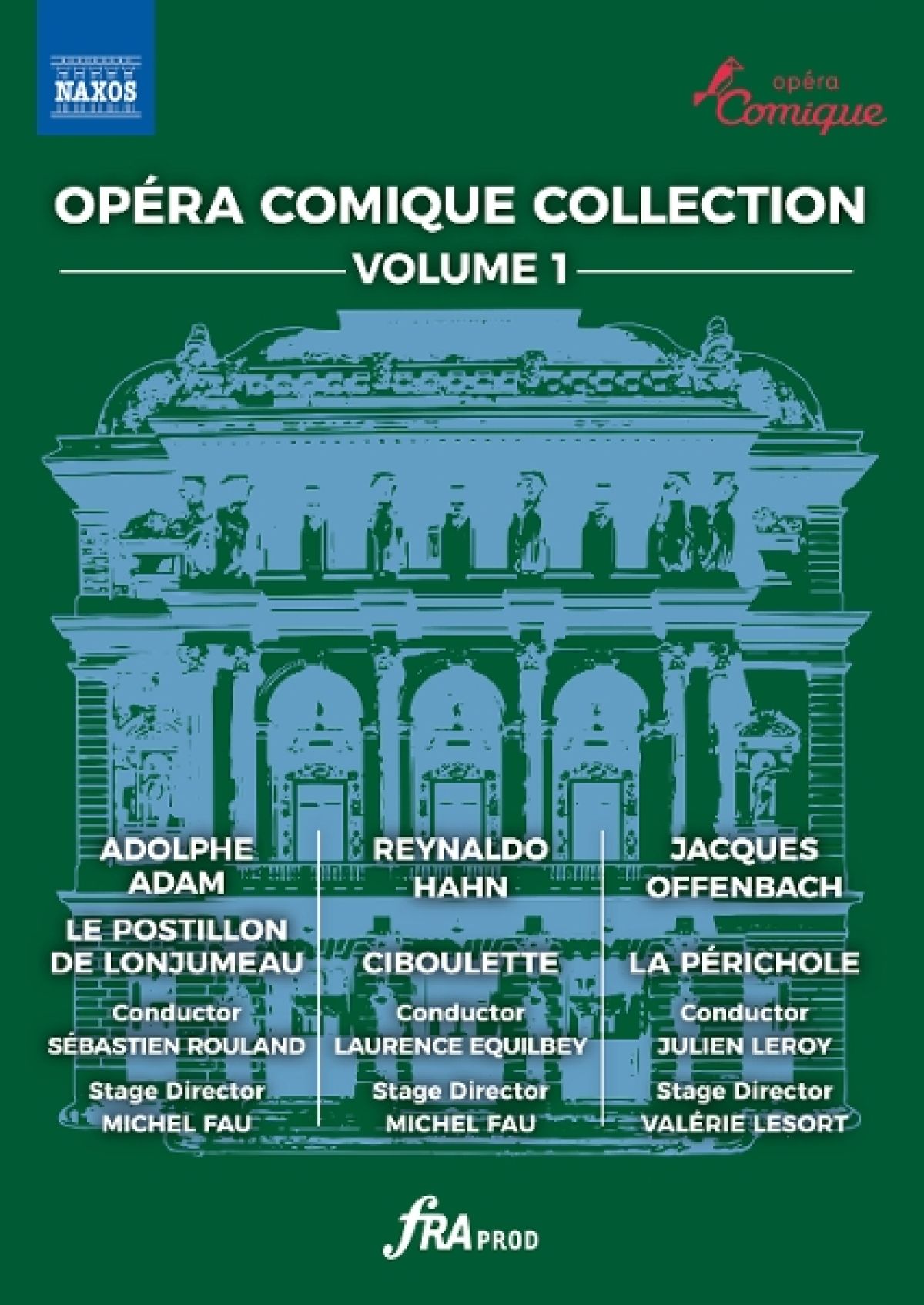 Afbeelding van François Roussillon, Julie Fuchs, Julien Leroy, Laurence Equilbey, Michael Spyres, Michel Fau, Stephanie D'oustrac, Sebastien Rouland - Opera Comique Collection, Vol. 1 - Le Postillon De Lonjumeau, Ciboulette & La Perichole