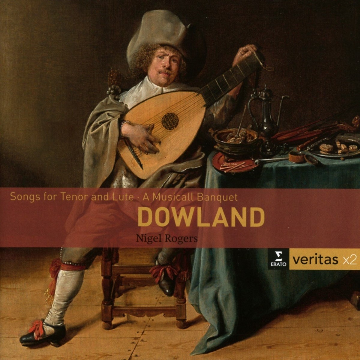 Afbeelding van Nigel Rogers, Paul O'Dette - Dowland: Songs For Tenor And Lute - A Musicall Banquet