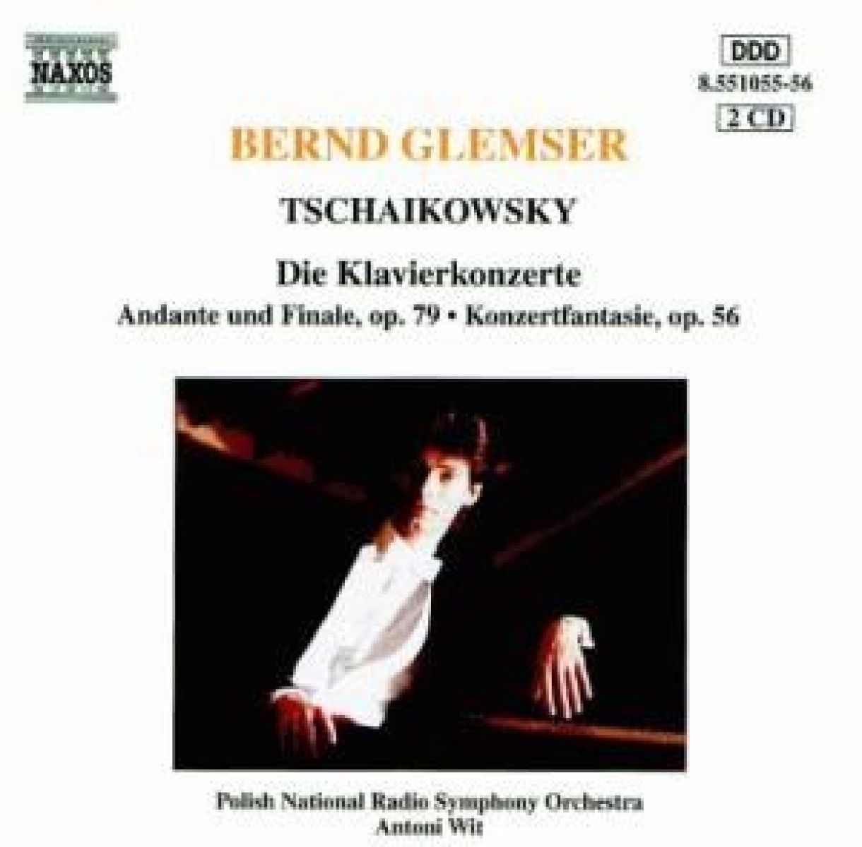 Afbeelding van Bernd Glemser, Polish National Radio Symphony Orchestra, Antoni Wit - Tschaikowsky: Klavierkonzerte: Andante Und Finale, Op 49 - Konzertfantasie, Op 56