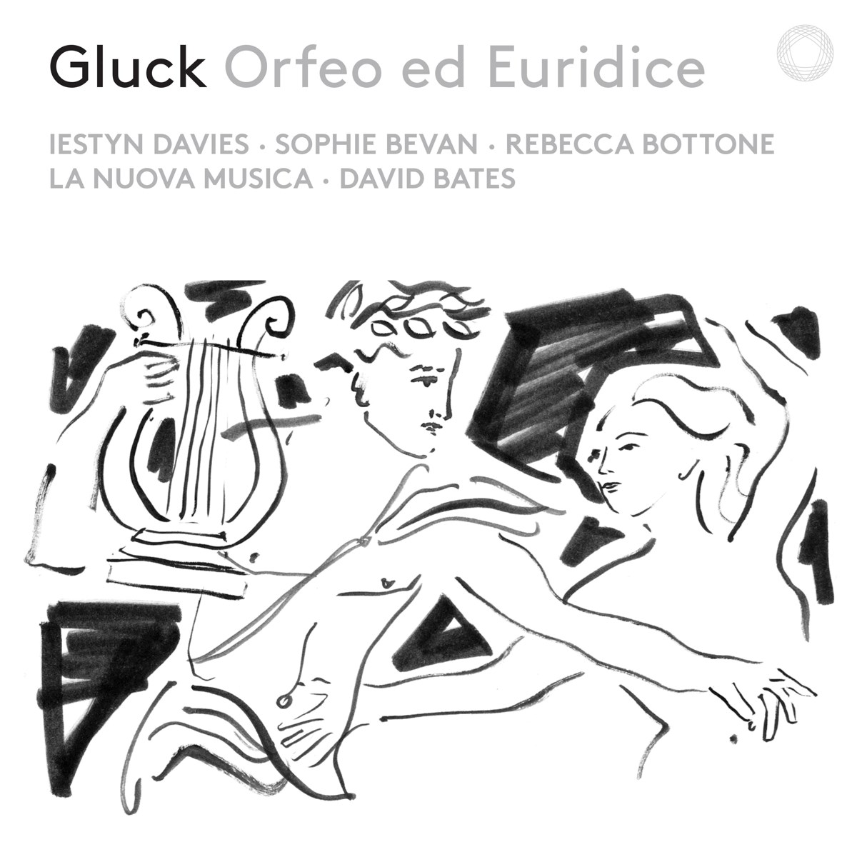 Afbeelding van Iestyn Davies, Sophie Bevan, Rebecca Bottone, La Nuova Musica, David Bates - Orfeo Ed Euridice