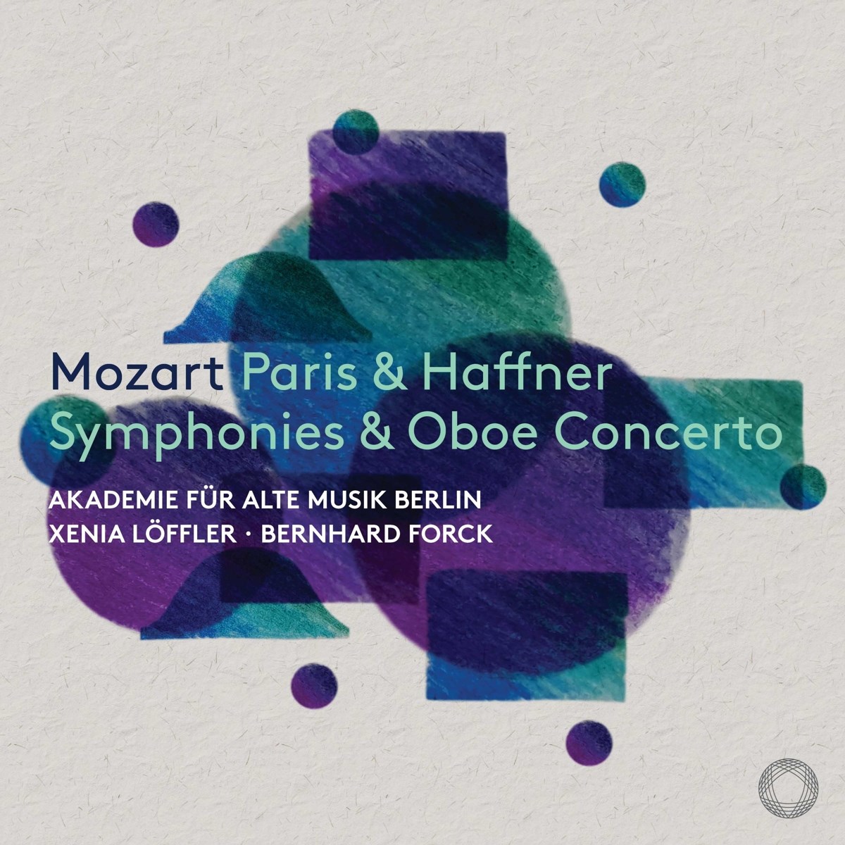 Afbeelding van Xenia Loffler, Akademie Für Alte Musik Berlin, Bernhard Forck - Mozart: Paris & Haffner Symphonies & Oboe Concerto