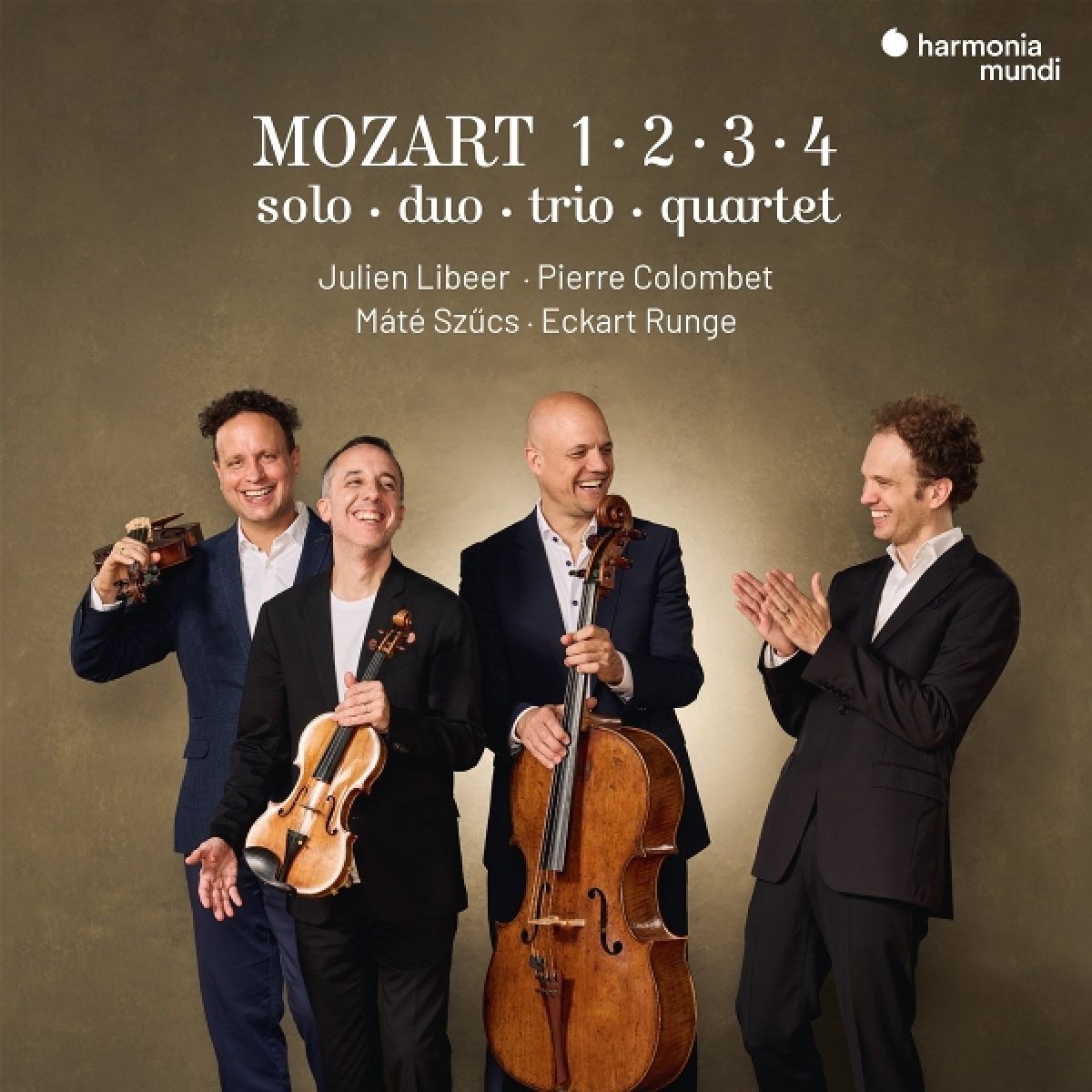Afbeelding van Julien Libeer, Pierre Colombet & Eckart Runge - Mozart: 1.2.3.4