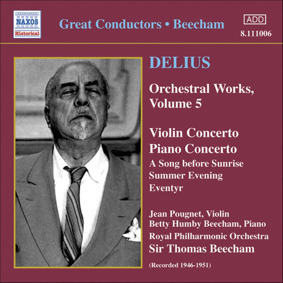 Afbeelding van Jean Pougnet, Royal Philharmonic Orchestra, Thomas Beecham - Delius: Piano Concerto