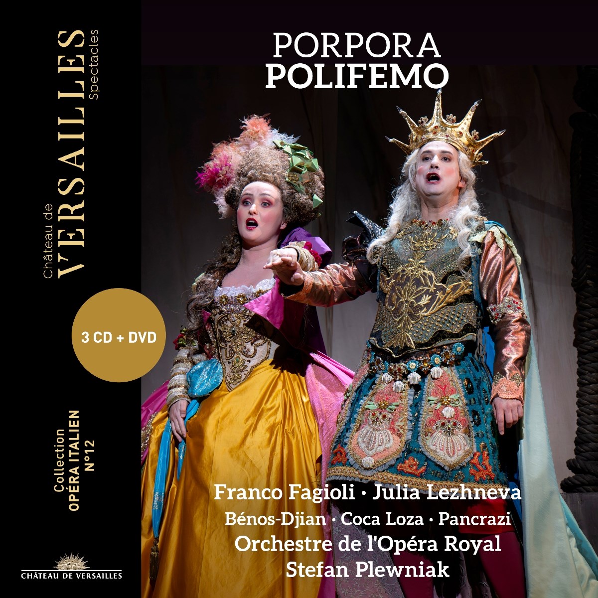 Afbeelding van Franco Fagioli, Jose Coca Loza, Orchestre De L'opera Royal, Paul-Antoine Benos-Djian, Eleonore Pancrazi - Porpora: Polifemo