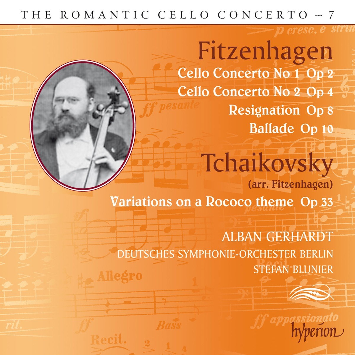 Afbeelding van Alban Gerhardt, Deutsches Symphonie-Orchester Berlin, Stefan Blunier - Romantic Cello Concerto Vol.7
