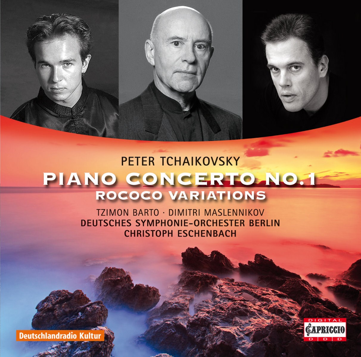 Tzimon Barto, Dimitri Maslennikov, Deutsches Symphonie-orchester Berlin, Christoph Eschenbach - Tchaikovsky: Piano Concerto No.1, Rococo Variations
