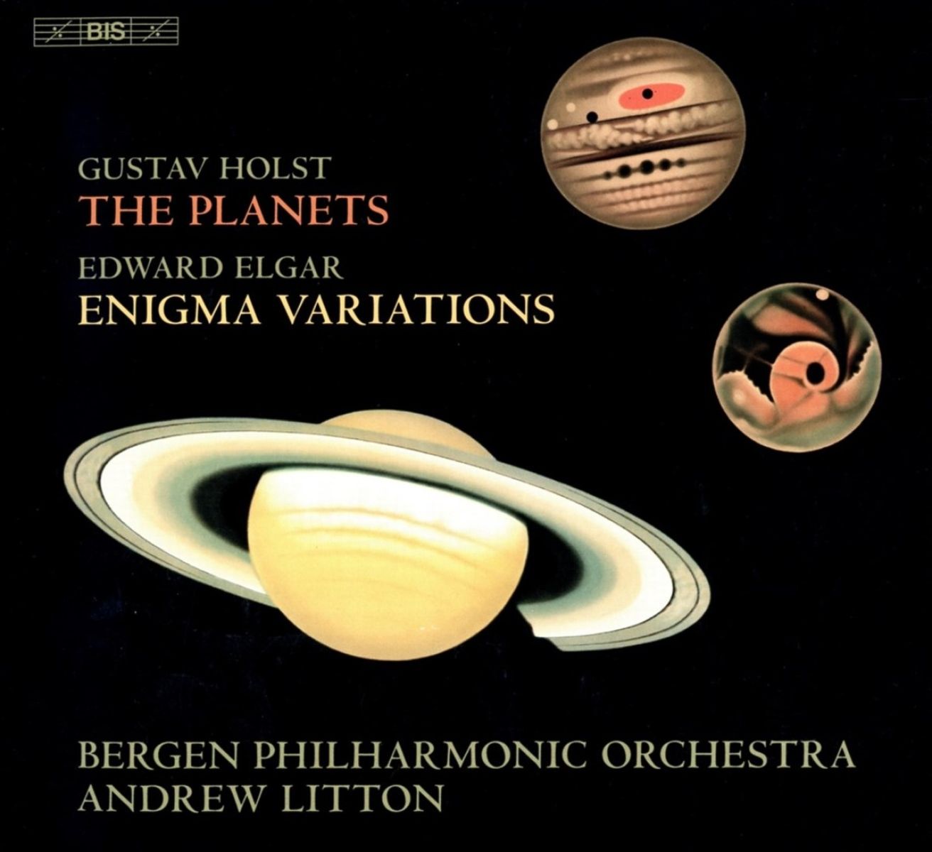 Afbeelding van Bergen Philharmonic Orchestra, Andrew Litton - The Planets & Enigma Variations