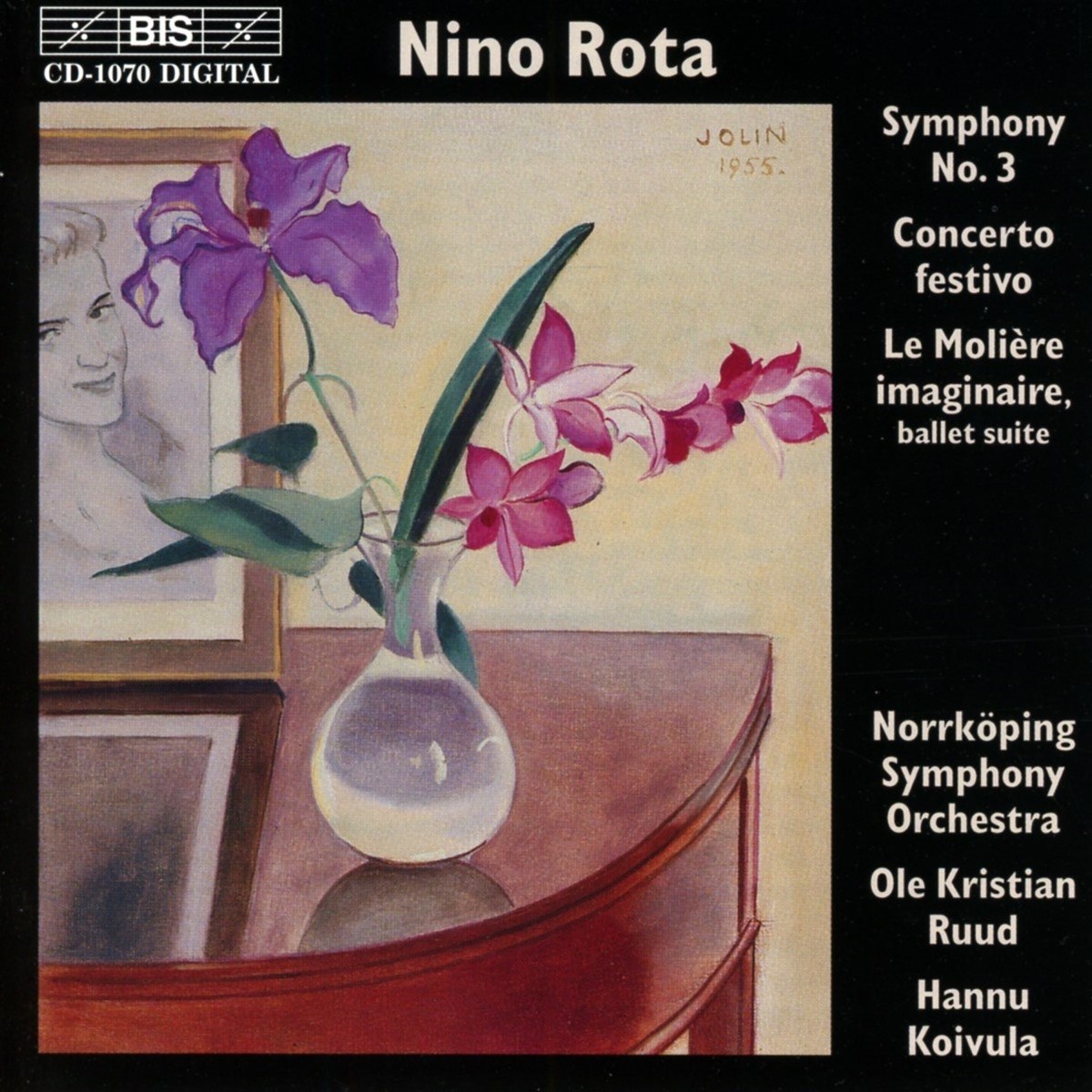 Afbeelding van Nörrkoping Symphony Orchestra - Rota: Symphony No.3 | Concerto Festivo