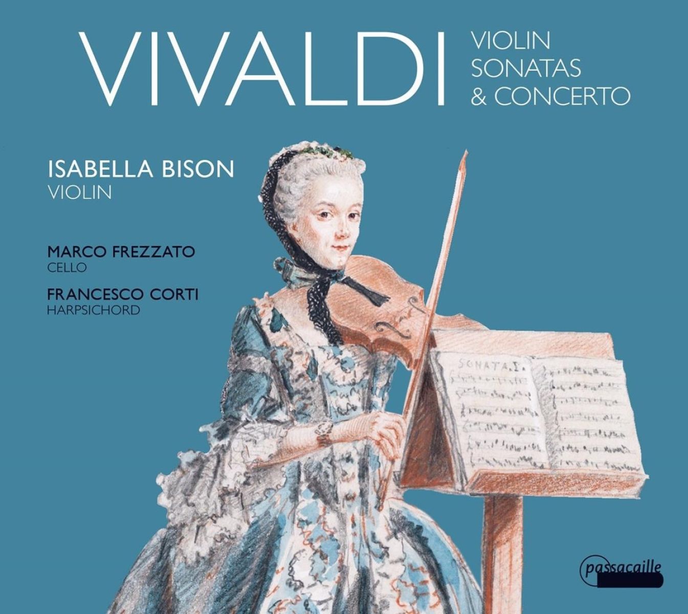 Afbeelding van Isabella Bison, Marco Frezzato, Francesco Corti - Vivaldi: Violinsonaten/Concerto