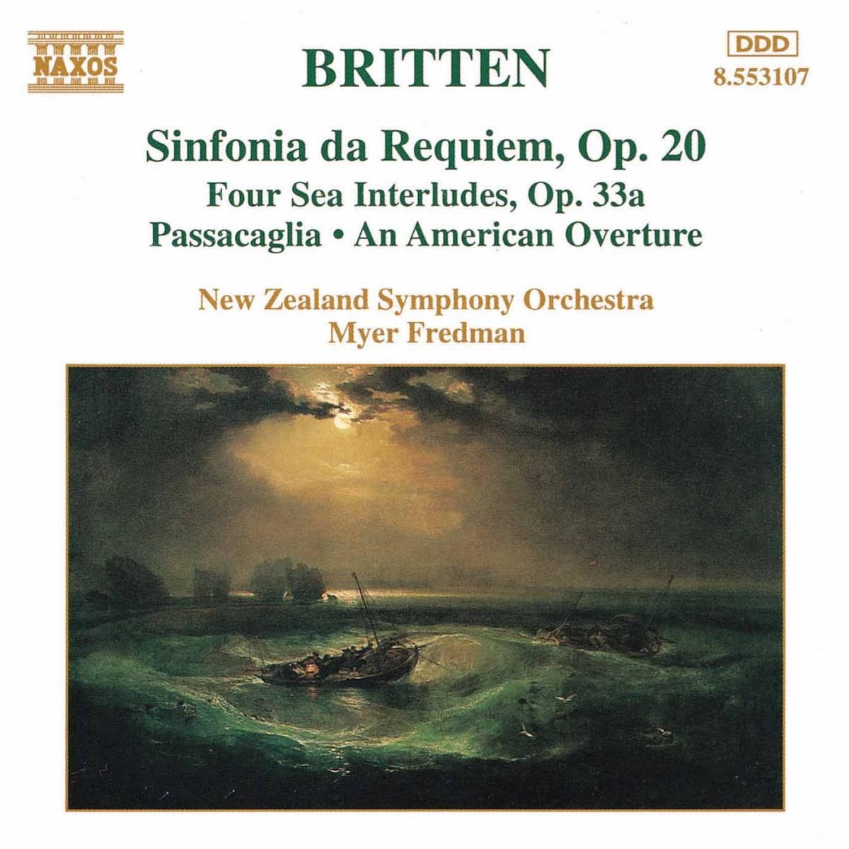 Afbeelding van New Zealand Symphony Orchestra - Britten: Sinfonia Da Requiem