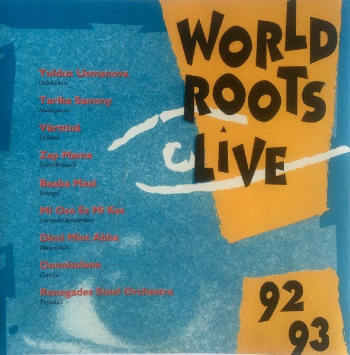 Afbeelding van Various Artists - World Roots Live 92-93