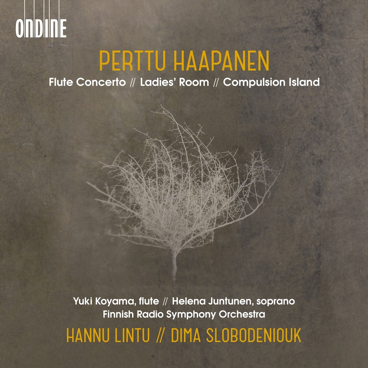 Afbeelding van Hannu Lintu, Dima Slobodeniouk, Radion Sinfoniaorkesteri, Yuki Koyama, Helena Juntunen - Haapanen: Flute Concerto | Ladies' Room | Compulsion Island
