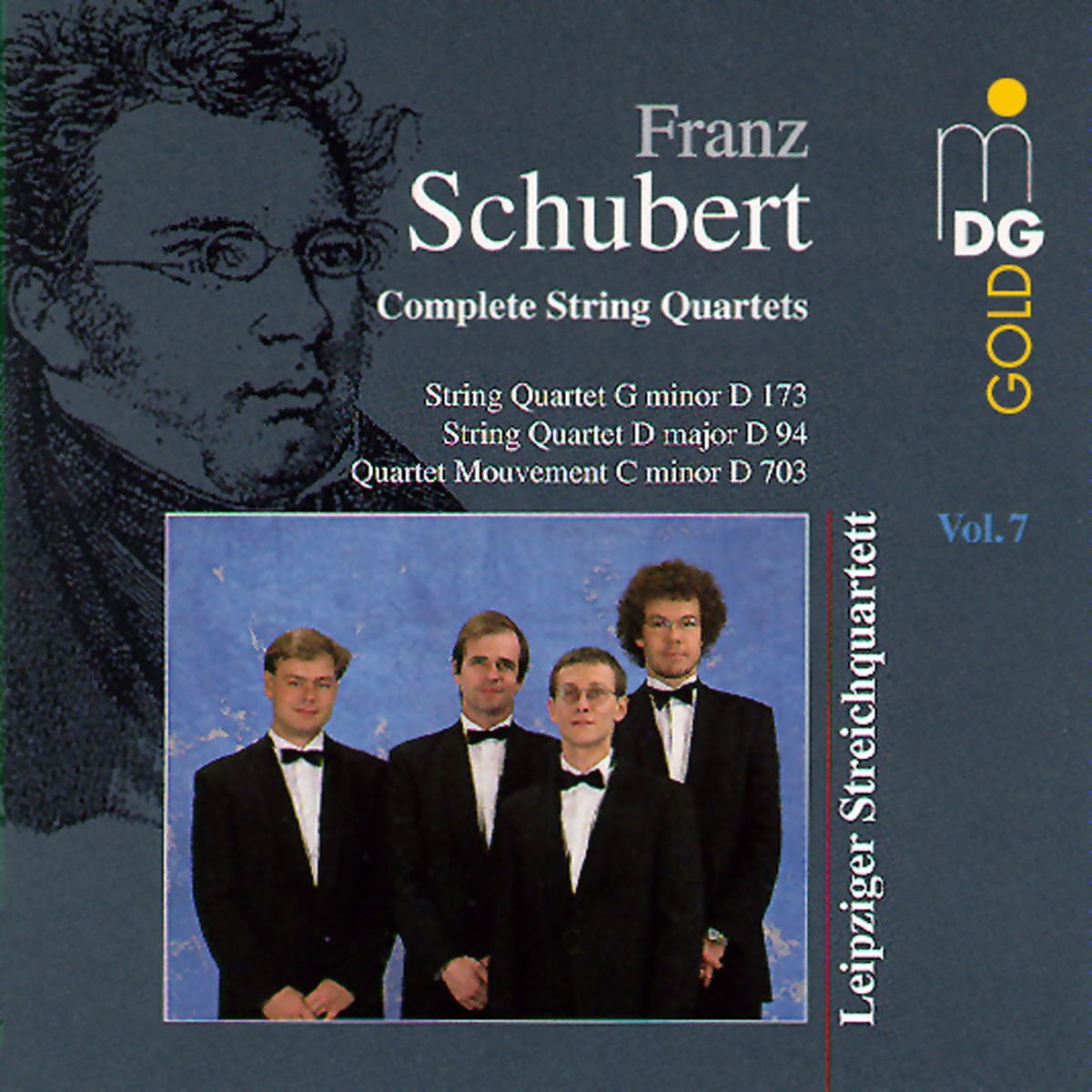 Afbeelding van Leipziger Streichquartett - Schubert: Streichquartette Vol.7