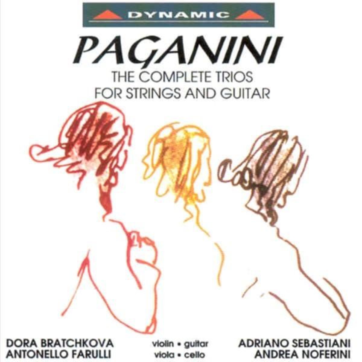 Afbeelding van Dora Bratchkova, Antonello Farulli, Adriano Sebastiani, Andrea Noferini - Paganini: The Complete Trios For Strings And Guitar